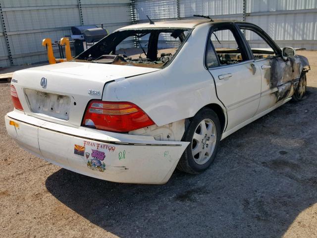 JH4KA965X2C005154 - 2002 ACURA 3.5RL WHITE photo 4