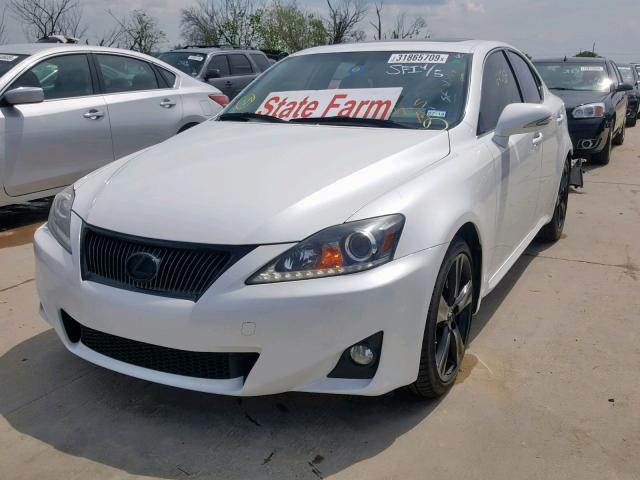 JTHBF5C22C5165989 - 2012 LEXUS IS 250 WHITE photo 2