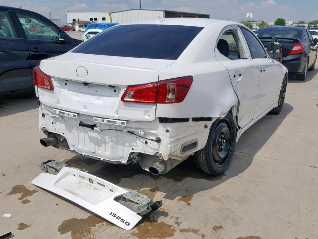 JTHBF5C22C5165989 - 2012 LEXUS IS 250 WHITE photo 4