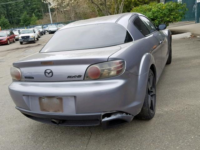 JM1FE173150152832 - 2005 MAZDA RX8 SILVER photo 4