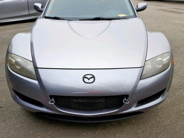 JM1FE173150152832 - 2005 MAZDA RX8 SILVER photo 9