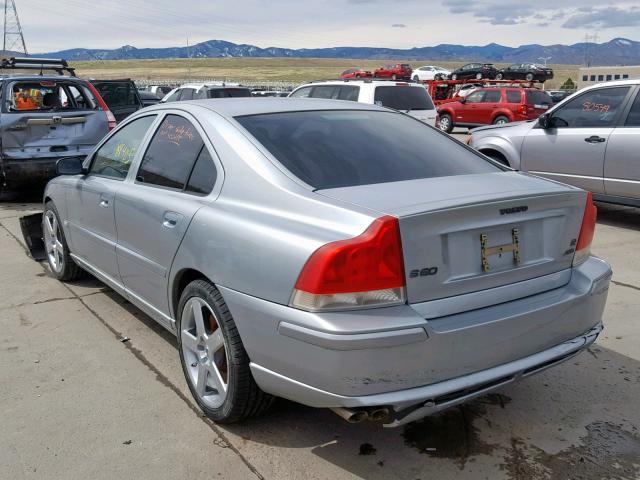 YV1RH527562558215 - 2006 VOLVO S60 R SILVER photo 3