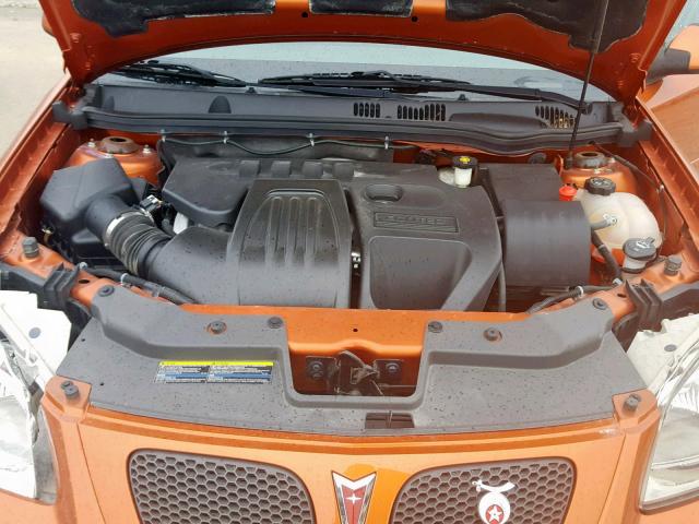 1G2AL15F077244879 - 2007 PONTIAC G5 ORANGE photo 7