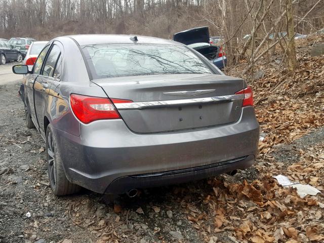 1C3CCBBG3DN712039 - 2013 CHRYSLER 200 TOURIN GRAY photo 3