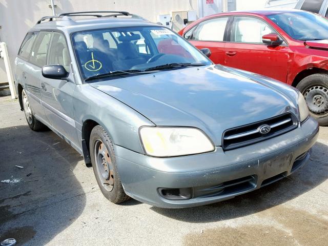 4S3BH635516300837 - 2001 SUBARU LEGACY L GREEN photo 1