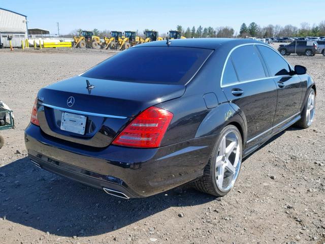 WDDNG71XX7A015332 - 2007 MERCEDES-BENZ S 550 BLACK photo 4