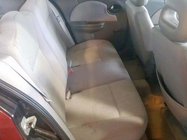 1G8AJ55F66Z161737 - 2006 SATURN ION LEVEL MAROON photo 6