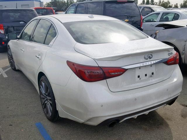 JN1FV7AP3JM461321 - 2018 INFINITI Q50 RED SP WHITE photo 3