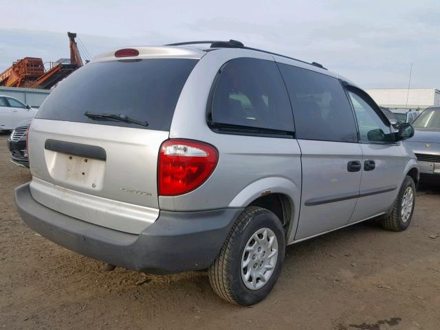 1C4GJ25372B585404 - 2002 CHRYSLER VOYAGER SILVER photo 4