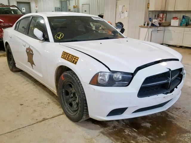 2C3CDXAT1DH720836 - 2013 DODGE CHARGER PO WHITE photo 1