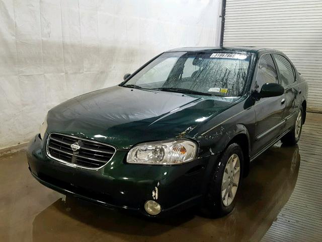 JN1CA31D41T604229 - 2001 NISSAN MAXIMA GXE GREEN photo 2