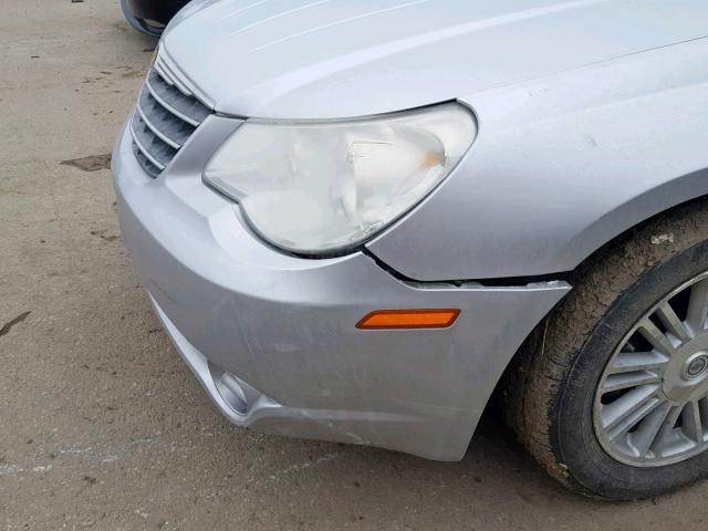 1C3LC56K67N662614 - 2007 CHRYSLER SEBRING TO SILVER photo 9