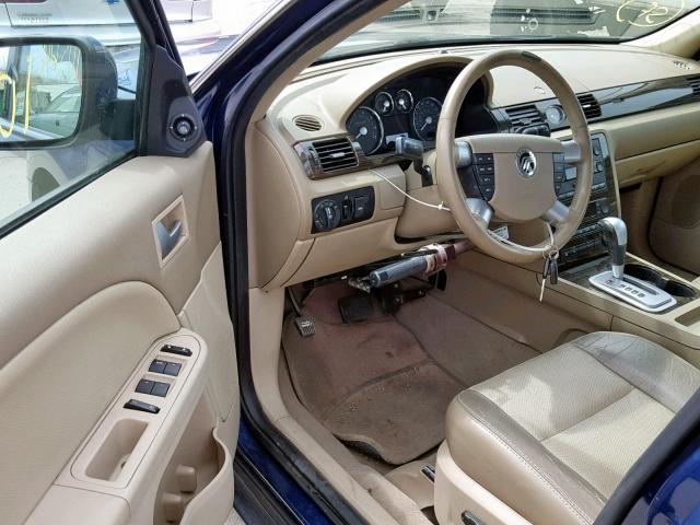 1MEFM40166G615925 - 2006 MERCURY MONTEGO LU BLUE photo 9