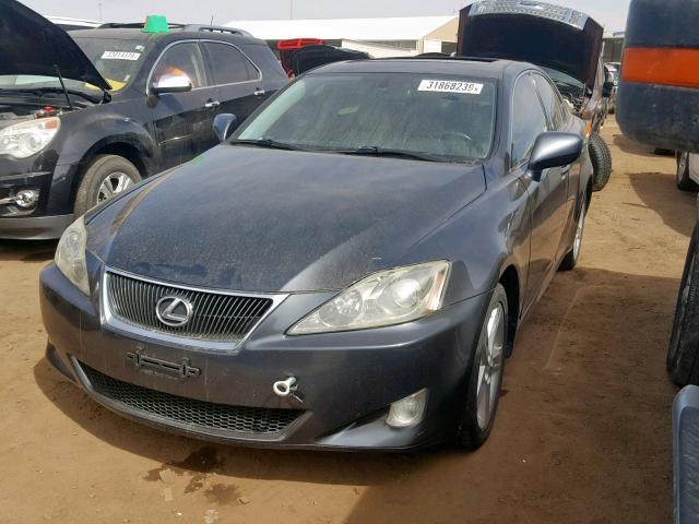 JTHCK262572014128 - 2007 LEXUS IS 250 GRAY photo 2