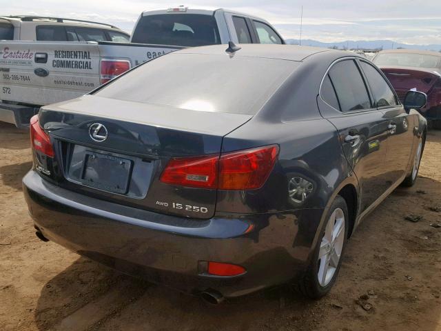 JTHCK262572014128 - 2007 LEXUS IS 250 GRAY photo 4