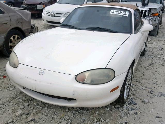 JM1NB3534Y0145123 - 2000 MAZDA MX-5 MIATA WHITE photo 2