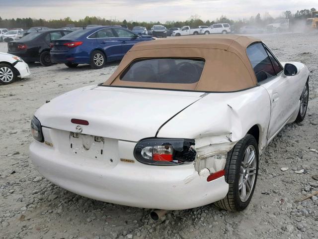 JM1NB3534Y0145123 - 2000 MAZDA MX-5 MIATA WHITE photo 4