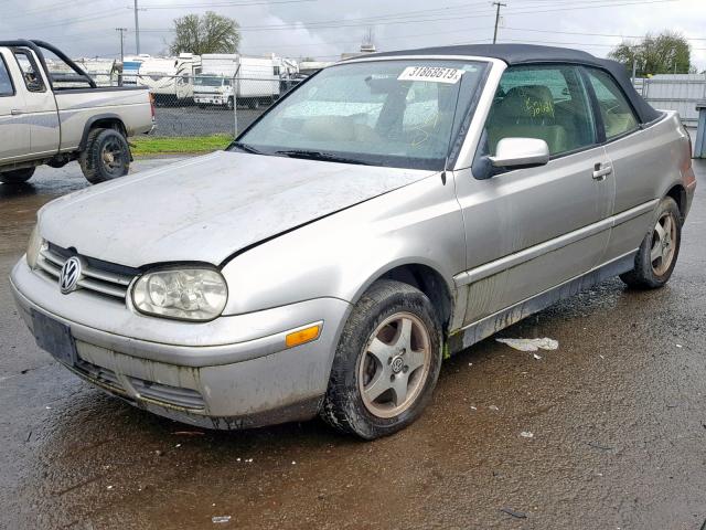 3VWDB61E5XM816229 - 1999 VOLKSWAGEN CABRIO GLS SILVER photo 2