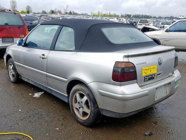 3VWDB61E5XM816229 - 1999 VOLKSWAGEN CABRIO GLS SILVER photo 3