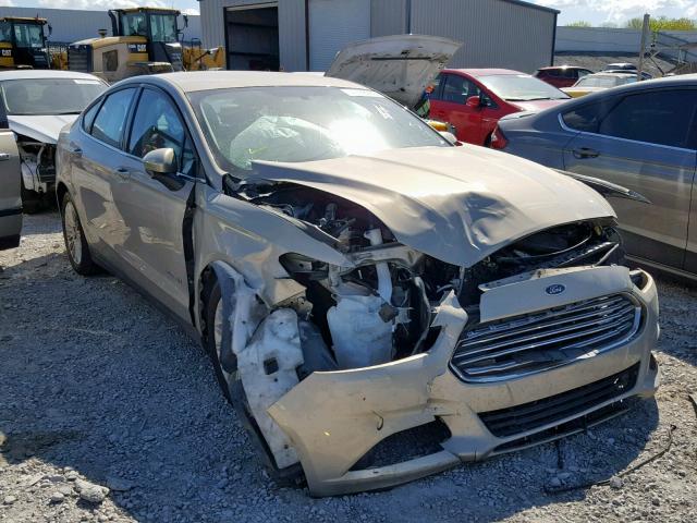 3FA6P0UU0FR176886 - 2015 FORD FUSION S H GOLD photo 1