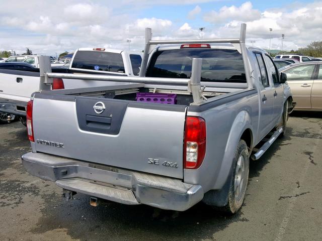 1N6AD09W48C442139 - 2008 NISSAN FRONTIER C SILVER photo 4