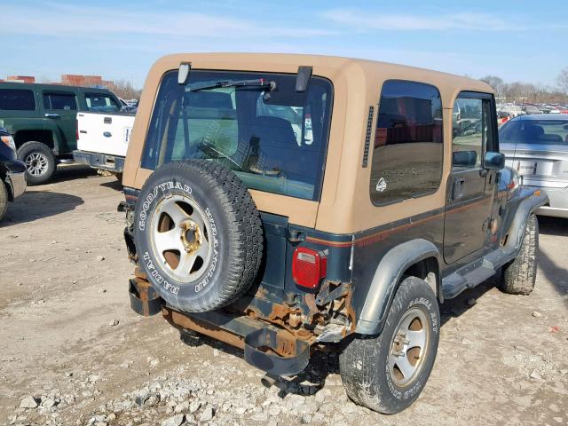 1J4FY49S7PP238146 - 1993 JEEP WRANGLER / GREEN photo 4