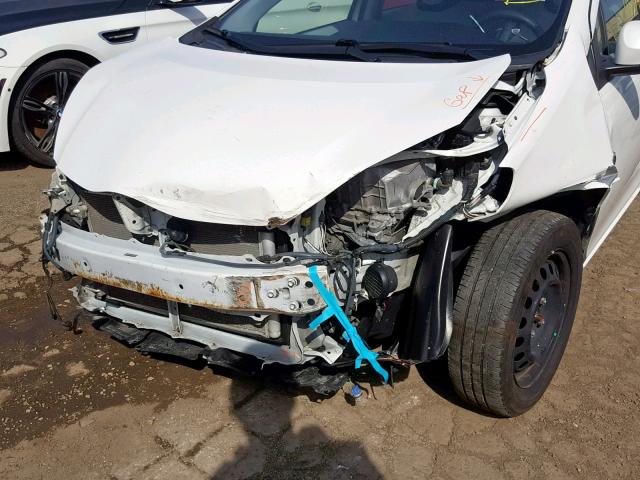 JTDKDTB39C1509539 - 2012 TOYOTA PRIUS C WHITE photo 9