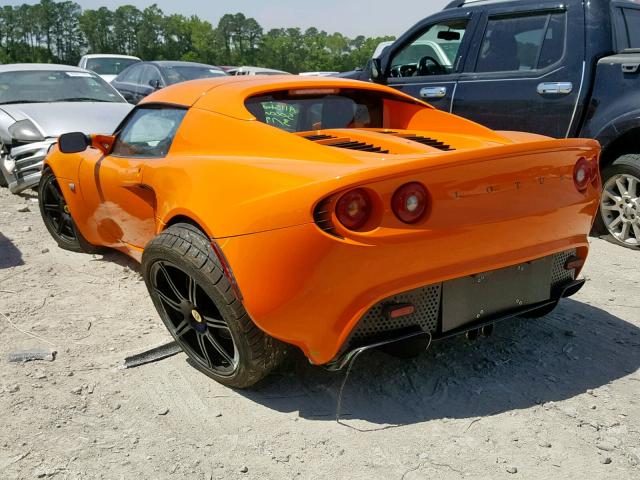 SCCPC11125HL31804 - 2005 LOTUS ELISE ORANGE photo 3