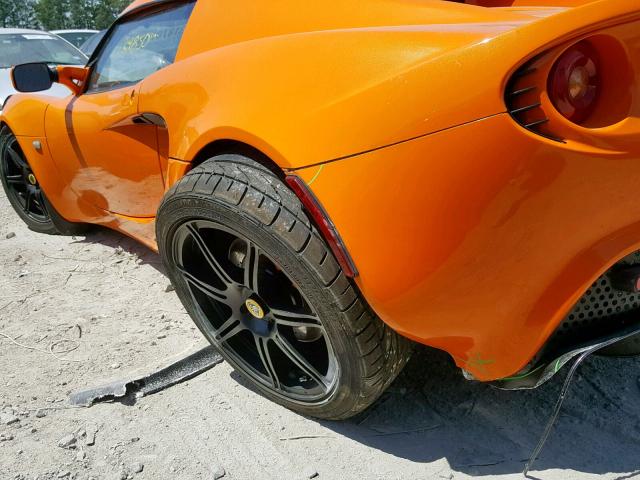 SCCPC11125HL31804 - 2005 LOTUS ELISE ORANGE photo 9