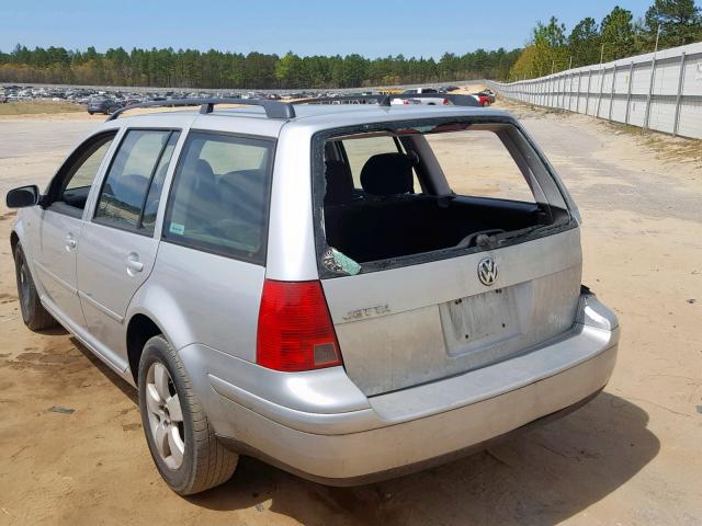 WVWSK61J63W490345 - 2003 VOLKSWAGEN JETTA GLS SILVER photo 3