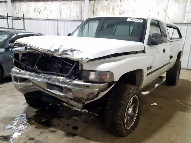 3B7KF2365YG106289 - 2000 DODGE RAM 2500 WHITE photo 2