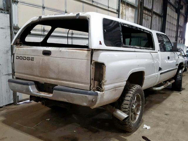 3B7KF2365YG106289 - 2000 DODGE RAM 2500 WHITE photo 4