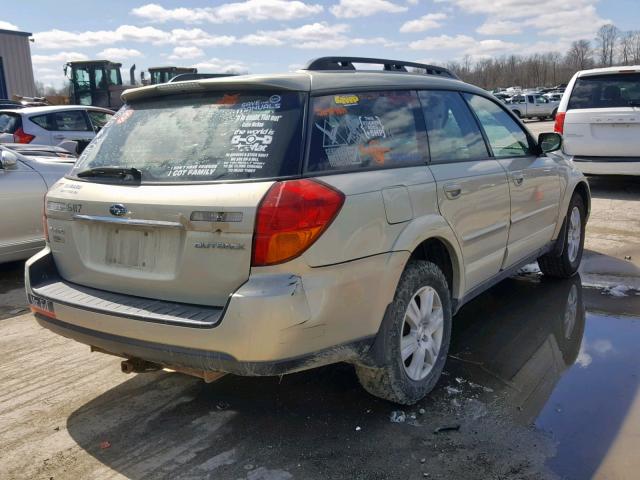 4S4BP62C756383949 - 2005 SUBARU LEGACY OUT GOLD photo 4