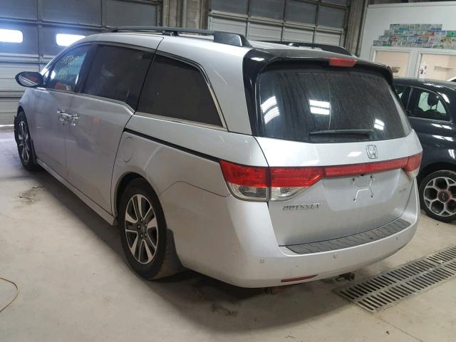 5FNRL5H91EB025691 - 2014 HONDA ODYSSEY TO SILVER photo 3