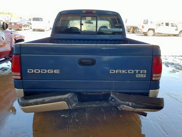 1D7HL48NX4S568158 - 2004 DODGE DAKOTA QUA BLUE photo 9