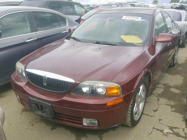 1LNHM87A51Y620197 - 2001 LINCOLN LS MAROON photo 2