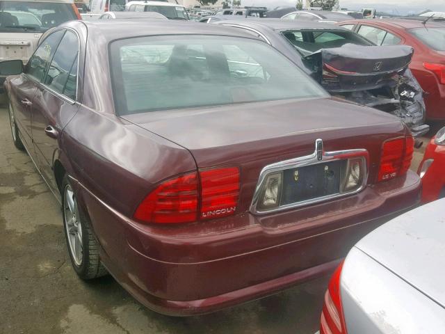 1LNHM87A51Y620197 - 2001 LINCOLN LS MAROON photo 3