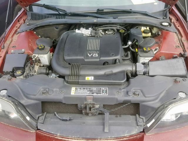 1LNHM87A51Y620197 - 2001 LINCOLN LS MAROON photo 7