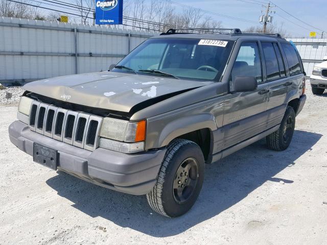 1J4GZ58S7VC519747 - 1997 JEEP GRAND CHER GRAY photo 2