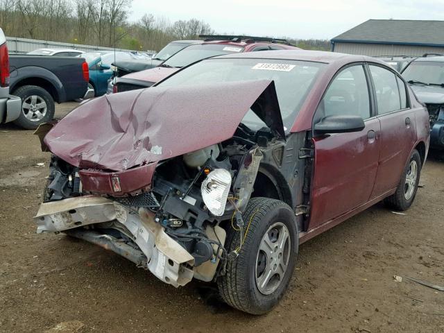 1G8AG54F13Z191031 - 2003 SATURN ION LEVEL BURGUNDY photo 2