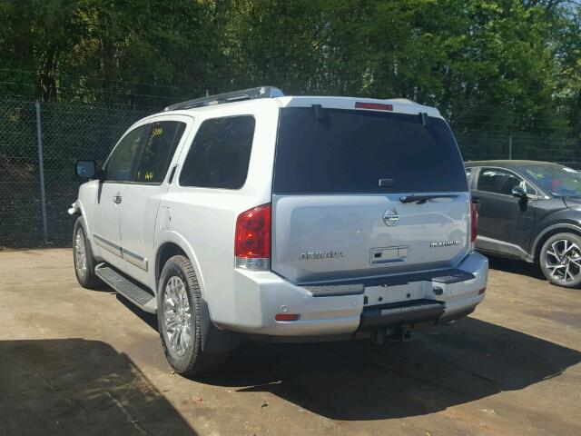 5N1AA0ND8FN620437 - 2015 NISSAN ARMADA SV SILVER photo 3