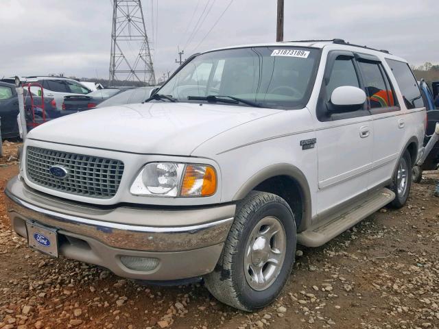1FMRU17L31LB23028 - 2001 FORD EXPEDITION WHITE photo 2