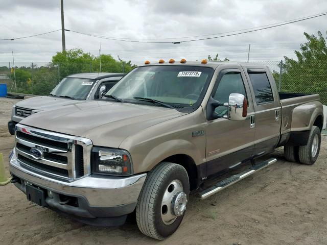 1FTSW31P54EC71939 - 2004 FORD F350 SRW S TAN photo 2