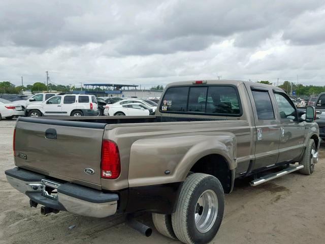 1FTSW31P54EC71939 - 2004 FORD F350 SRW S TAN photo 4