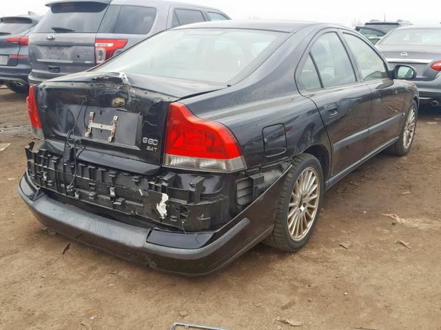 YV1RS58D932243945 - 2003 VOLVO S60 2.4T BLACK photo 4