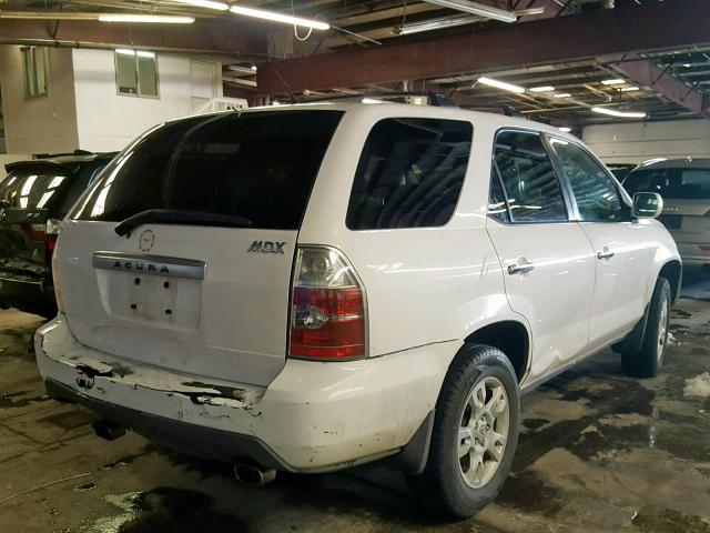 2HNYD18624H514613 - 2004 ACURA MDX TOURIN WHITE photo 4