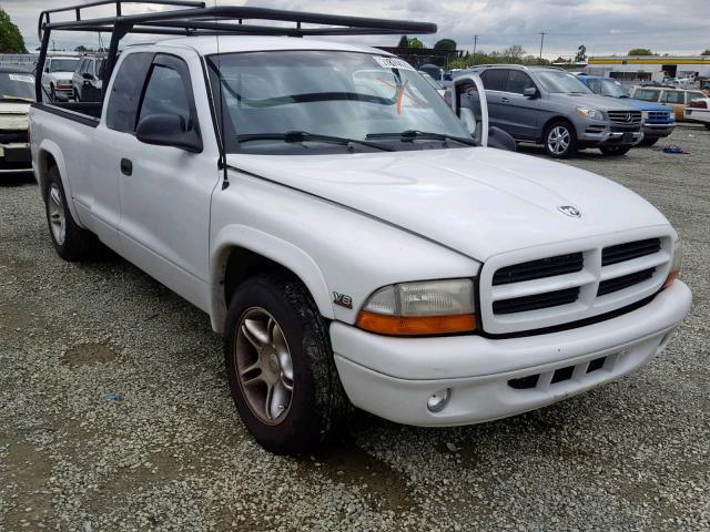 1B7GL22Z2YS667178 - 2000 DODGE DAKOTA WHITE photo 1