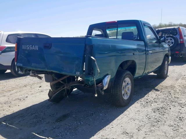 1N6SD11SXTC389913 - 1996 NISSAN TRUCK BASE GREEN photo 4