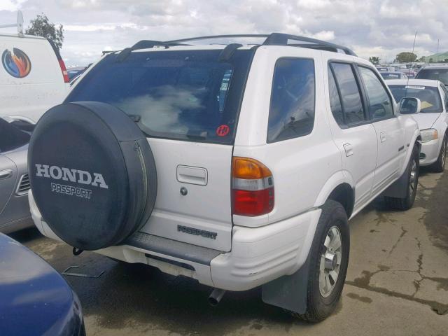 4S6CM58W5W4413687 - 1998 HONDA PASSPORT E WHITE photo 4