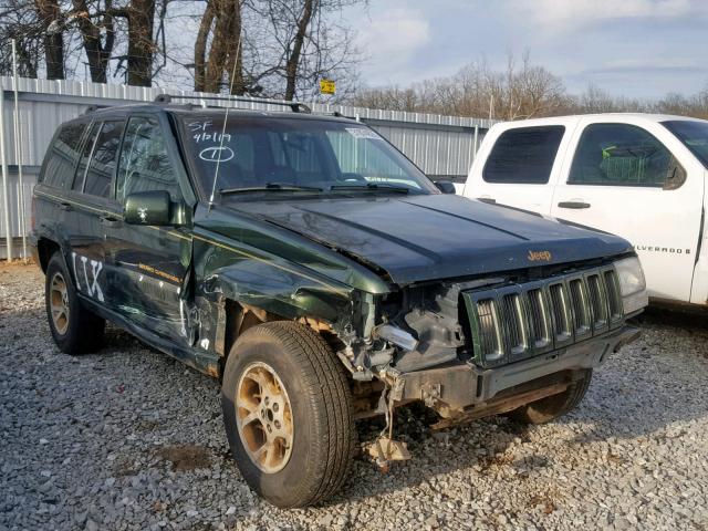 1J4GZ78S8TC355188 - 1996 JEEP GRAND CHER GREEN photo 1